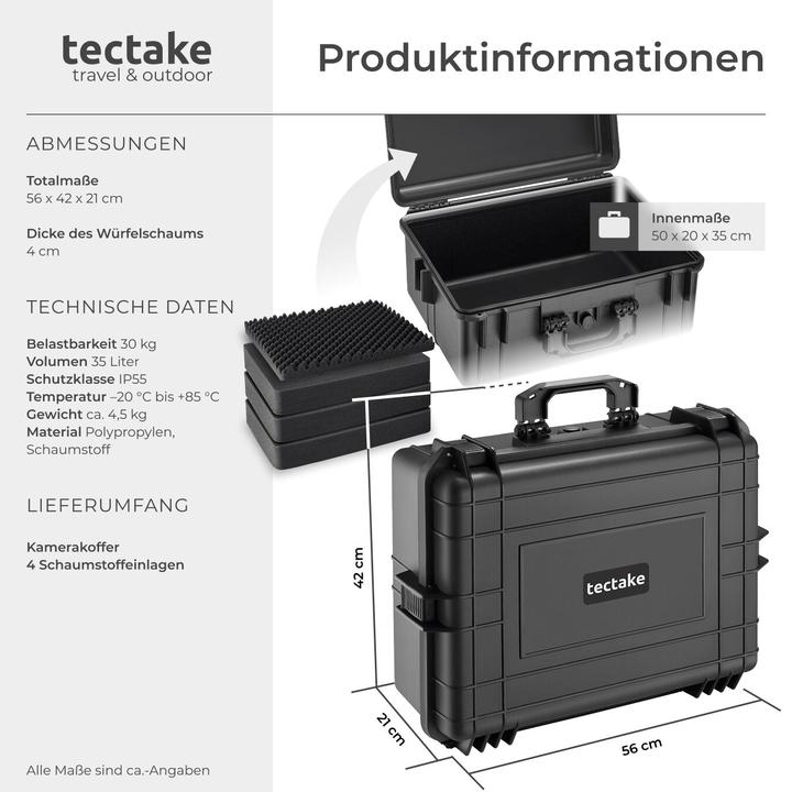 Actual product image tectake Photo case (Photo case, 35 l)
