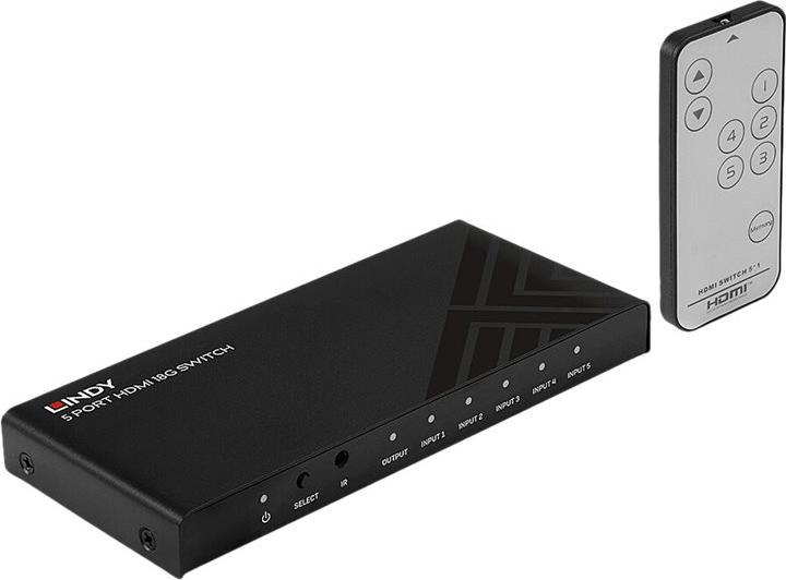 Produktbild Lindy 5 Port HDMI 18G Switch