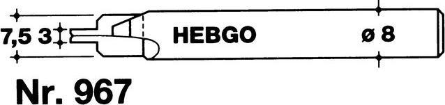Produktbild Hebgo Nutfräser für Dichtungsprofile, HM-bestückt