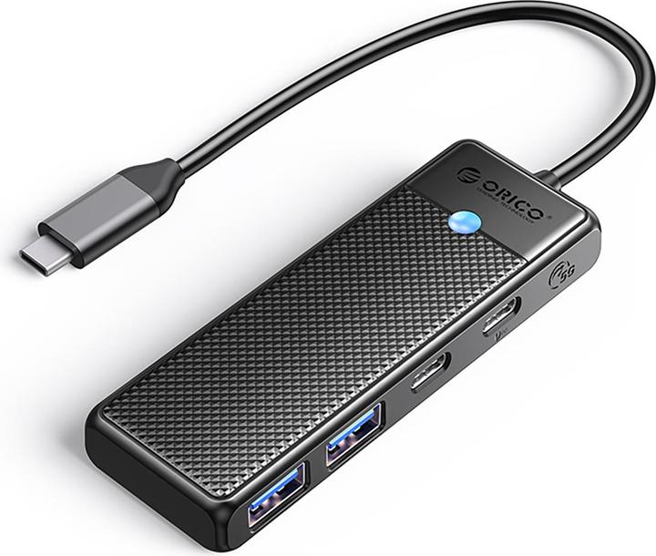 Orico Converter Hub USB-C PAPW2AC-C3 docking station 2x USB-A 3.0 + 2x USB-C 3.0 - black (USB-C, 4 ports)
