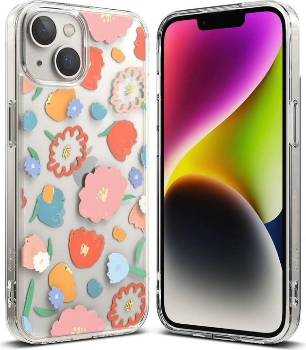Image du produit Ringke Fusion Design Armored Sleeve Cover with Gel Frame for iPhone 14 Plus transparent (Floral) (FD) (Apple iPhone 14 Plus)