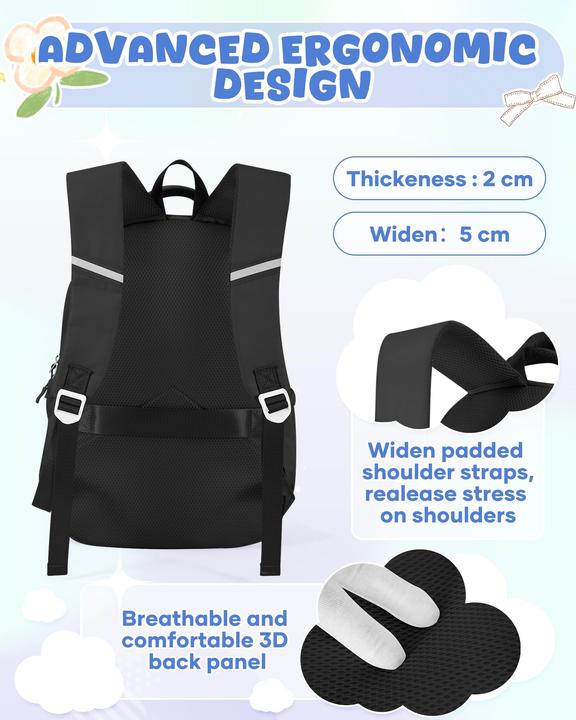 Produktbild Only-Bags.Store Leichter Schulrucksack Teenager, Rucksack Univcersity