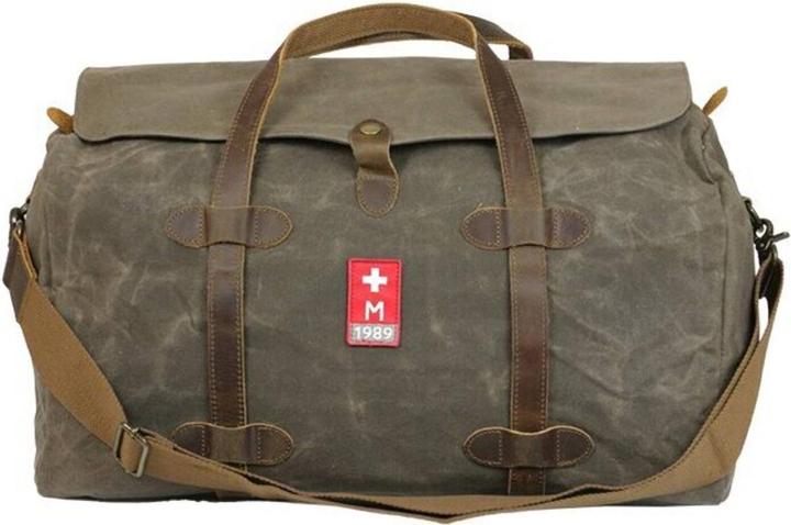 Actual product image Army Shop #7 Weekender made from waxed army tent fabric