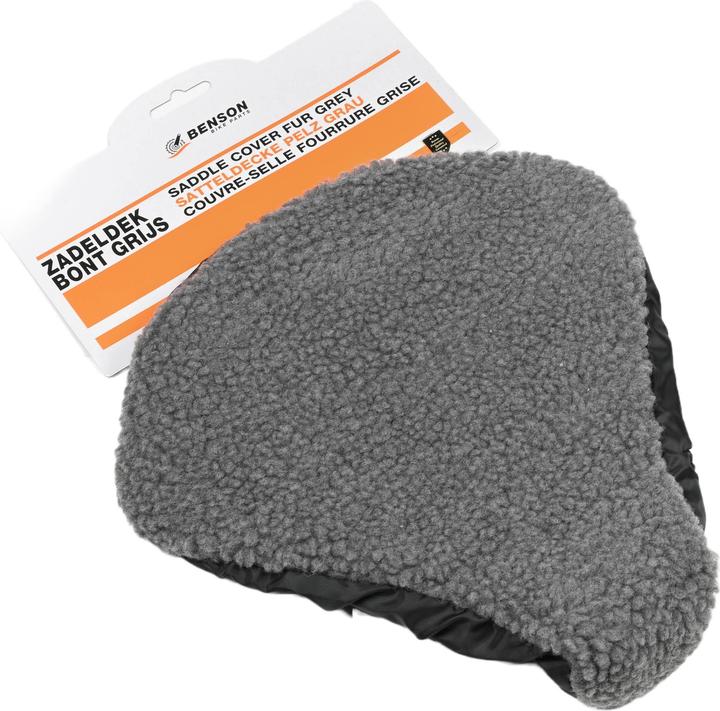 Image du produit Benson Couvre-selle fourrure grise
