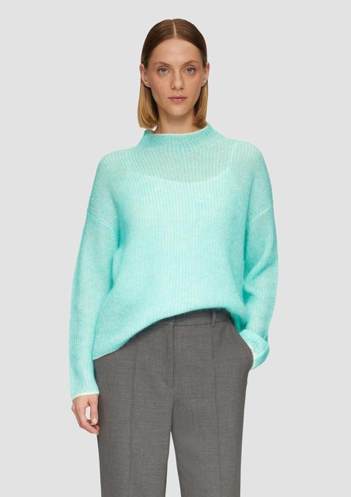Produktbild s.Oliver Strickpullover Lockerer Rippstrickpullover aus Alpakamix (42)