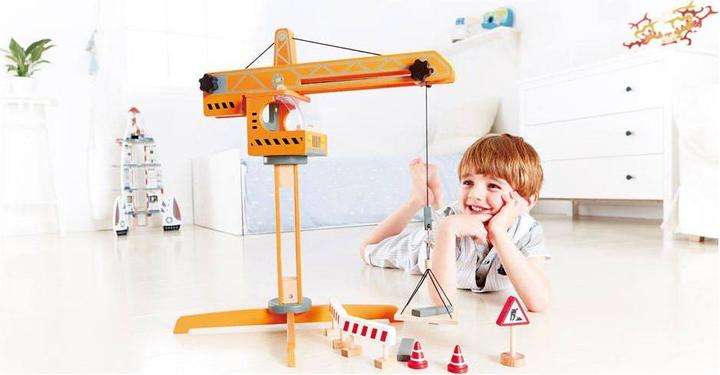 Produktbild Hape Grosser Baukran (10 Teile)