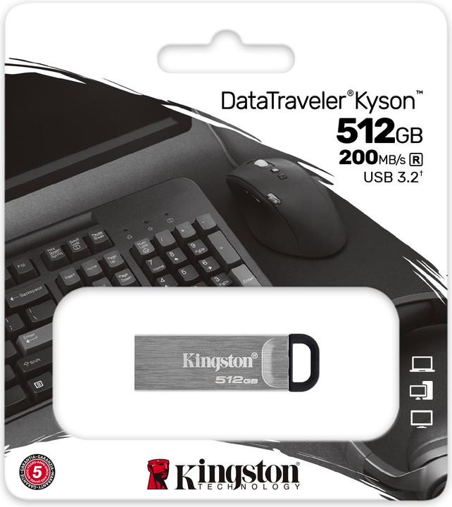 Image du produit Kingston DataTraveler Kyson (512 Go, USB-A)