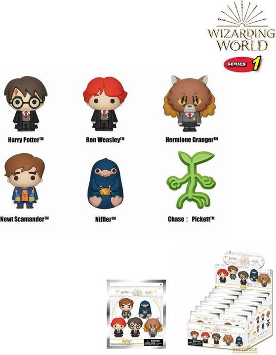 Monogram Int. Wizarding World Relief-Magnete Series 1 Display (12) (12x)