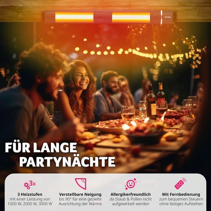 Image du produit tectake Radiateurs infrarouges (3000 W)
