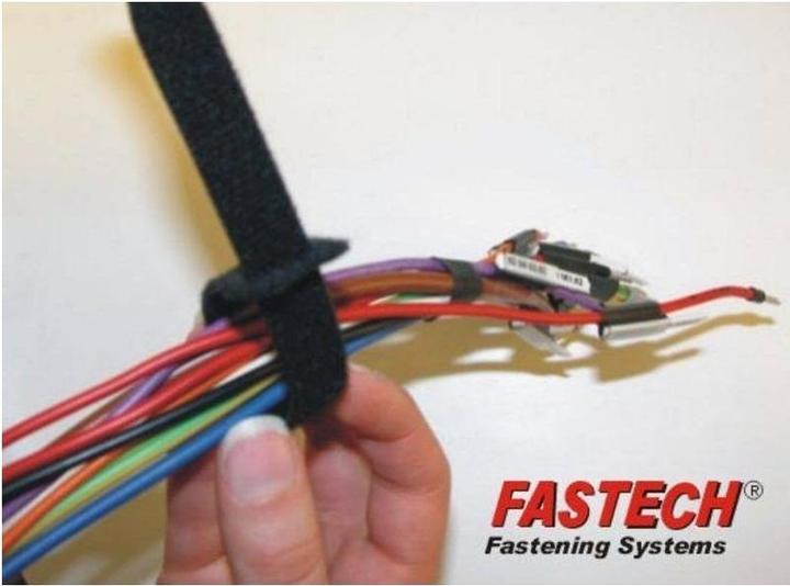 Actual product image Fastech ETK-1-1 Strap, black, 13x150mm (Velcro cable ties, 150 mm, 10 pcs.)