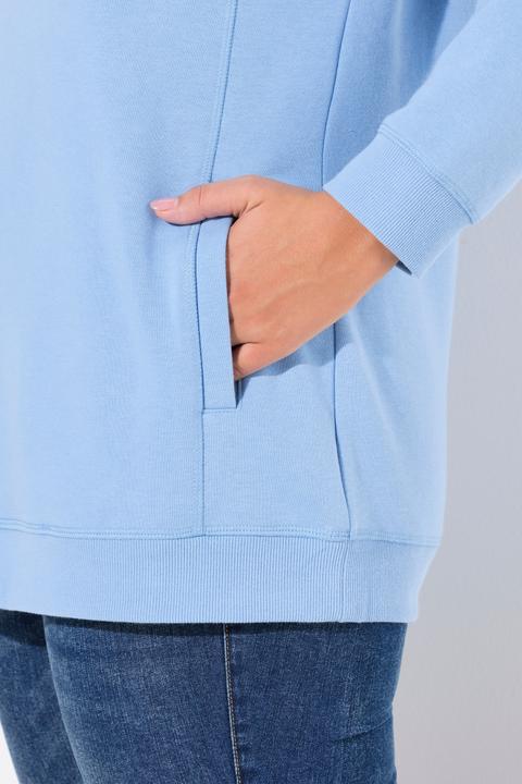 Produktbild Ulla Popken Sweatshirt, weiter Stehkragen, Taschen, Raglan-Langarm (54)