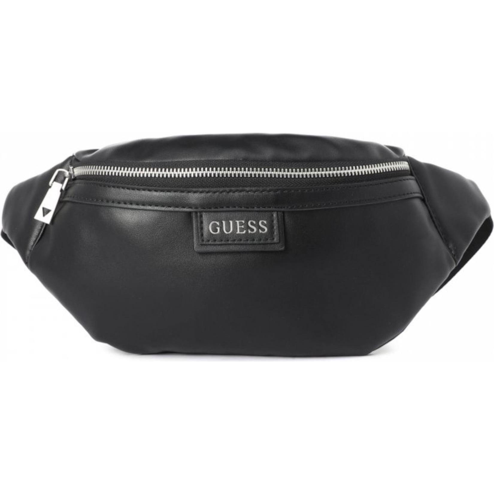 Guess Nero Marsupio, Scala, Synthetic Leather, Textile Fanny Pack, Hmescap1230, Black, 21,