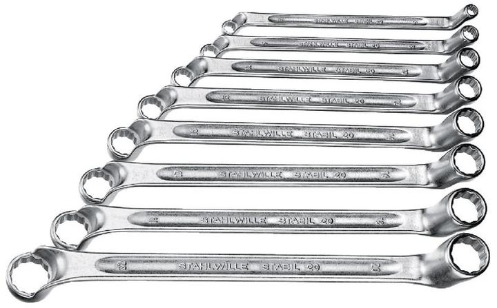 Produktbild Stahlwille Doppel-Ringschlüssel-Satz 20/1 (32 mm, 18 mm, 11 mm, 12 mm, 20 mm, 19 mm, 27 mm, 15 mm, 13 mm, 25 mm, 6 mm, 21 mm, 7 mm, 14 mm, 8 mm, 30 mm, 23 mm, 22 mm, 17 mm, 28 mm, 9 mm, 16 mm, 24 mm, 26 mm, 31 mm, 29 mm, 10  mm)
