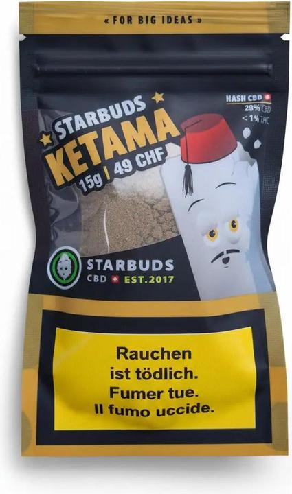 Starbuds Ketama CBD Hash (15 g, Indoor)