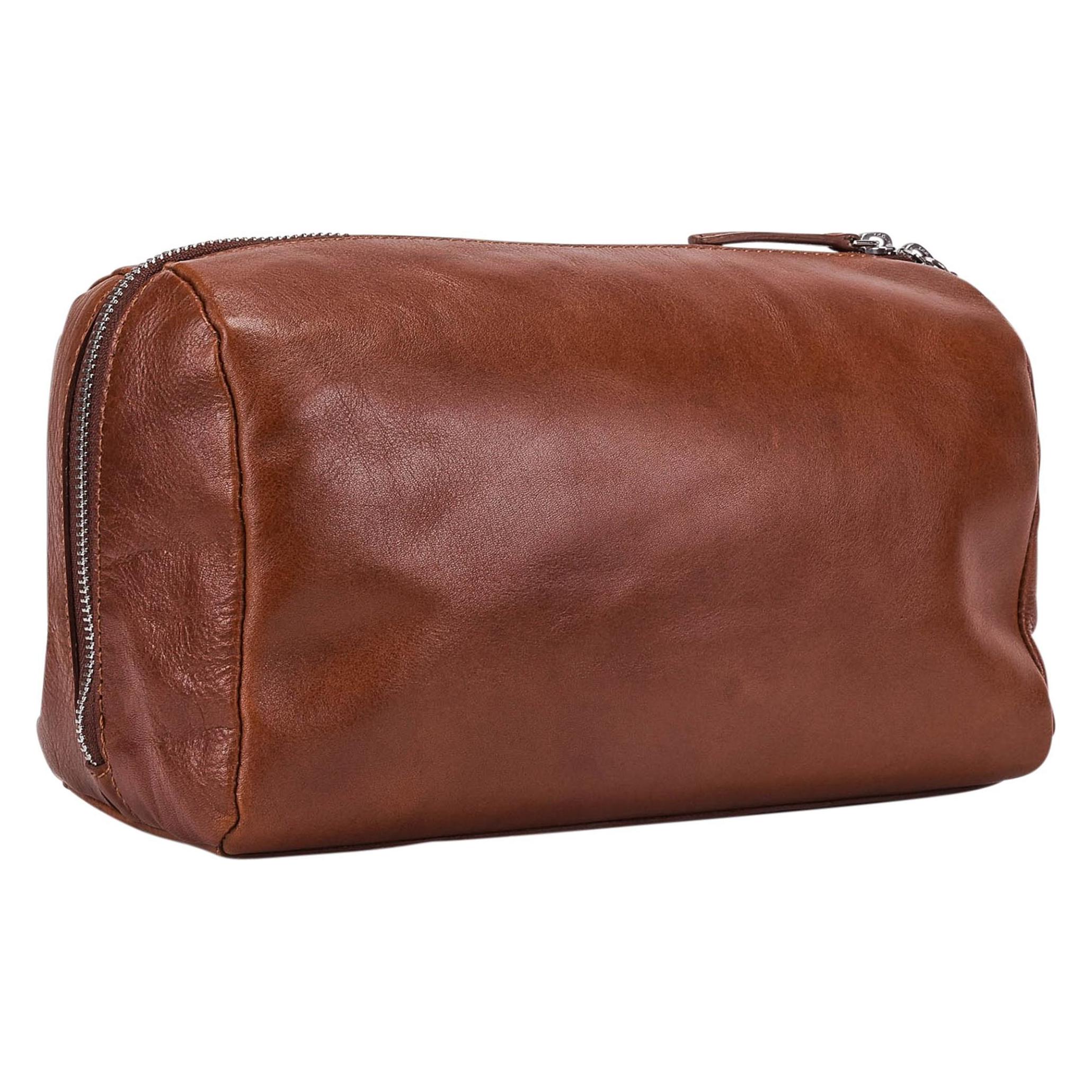 Leonhard Heyden, Necessaire, Leder-Toilettetasche " Cambridge ", Braun, (5 l)