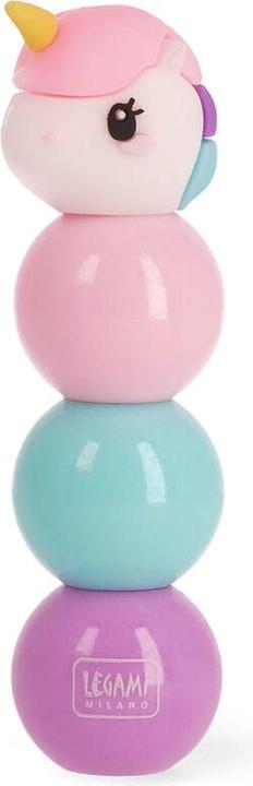 Actual product image Legami 3-in-1 Highlighter 3 is better than 1 Unicorn, Textmarker, Stift, MUMA0001 (Violet, Pink, Turquoise, 6 x)