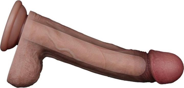 Actual product image Lovetoy Two-layer silicone dildo 22.5 cm