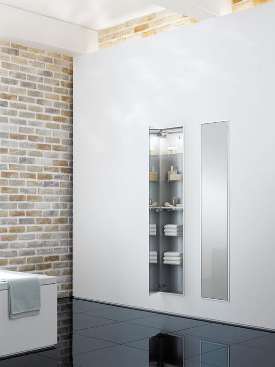 Actual product image Emco asis module 300 Cabinet module - flush-mounted model, with large storage compartment