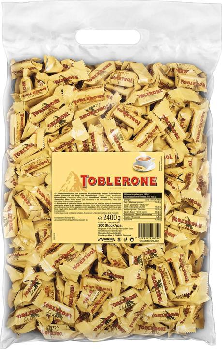 Actual product image Toblerone Chocolate Bar Tiny Milk Gastro 2.4 kg (2520 g)