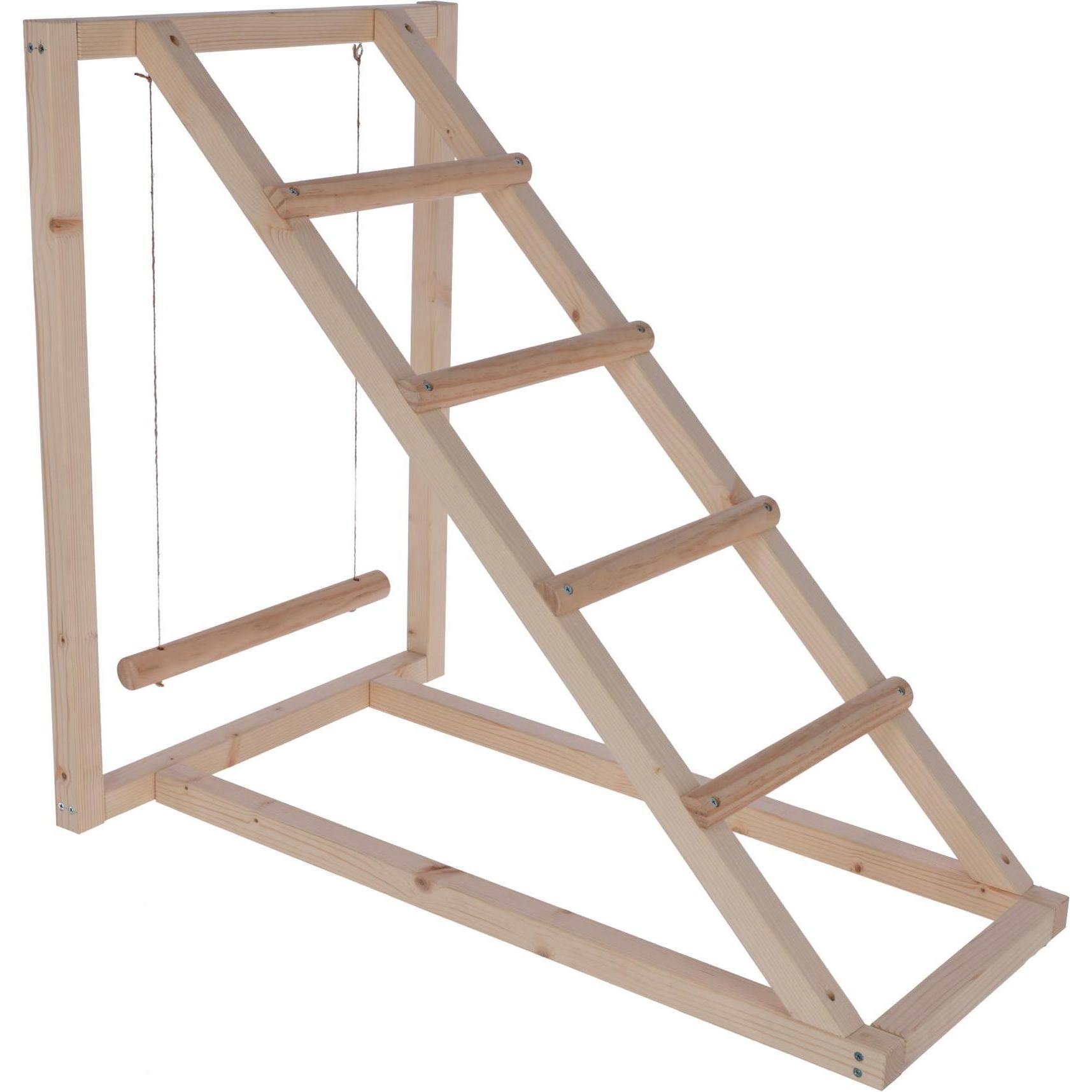 Comparer les prix de Tour D'escalade Pour Poules - Kerbl - 85 X 55 X 76 Cm - Avec Balançoire - Echelle Robuste