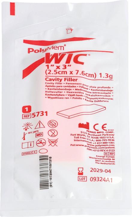 Produktbild DQB X POLYMEM WIC Wundfüller 2.5x7.6cm steril, 14 Stück