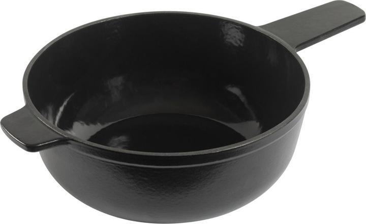 Kuhn Rikon Caquelon Induktion Gusseisen schwarz matt mit Gegengriff Ø 24 cm (3.20 l)
