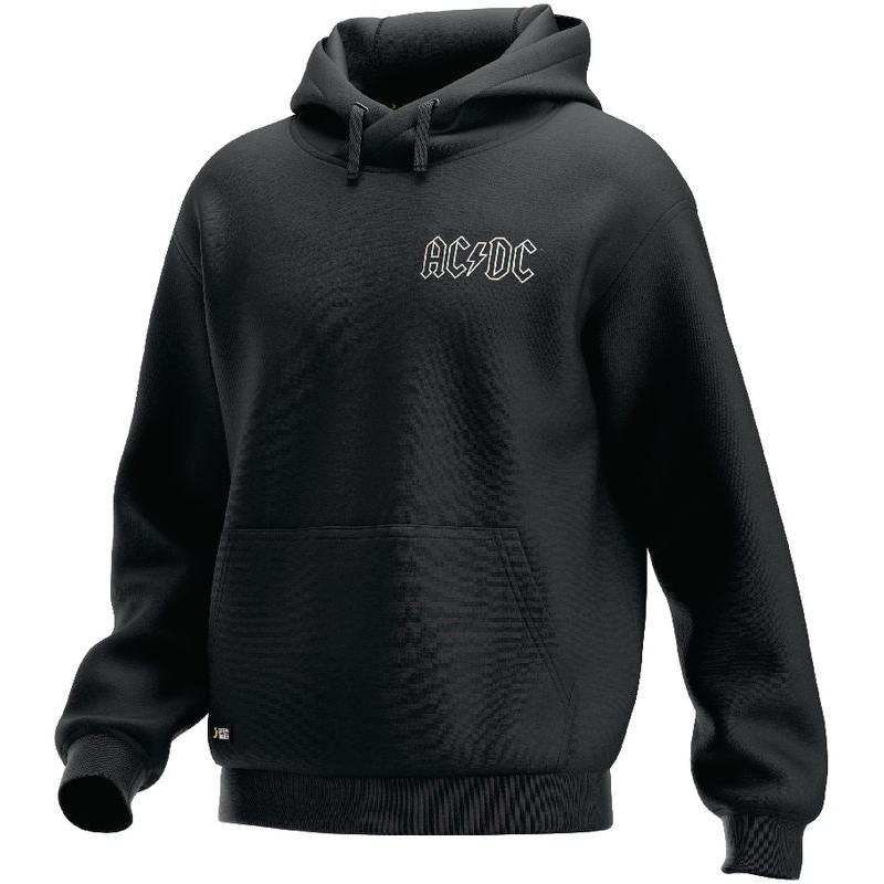 Safety Jogger, Herren, Pullover, AC/DC Hoodie, Weiss, Schwarz, (L)