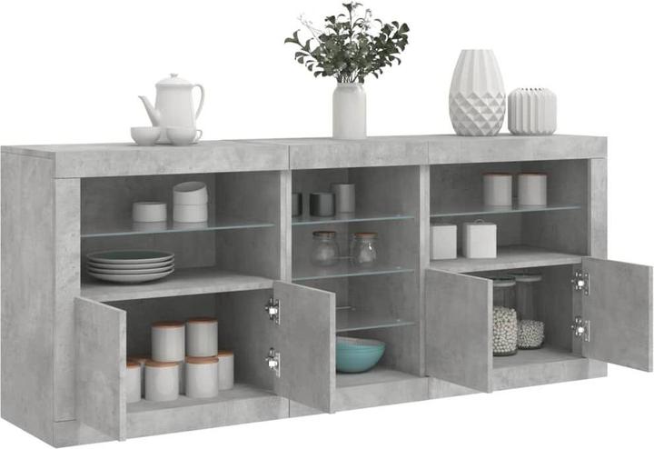 Produktbild VidaXL Sideboard mit LED-Leuchten (162 x 37 x 67 cm)