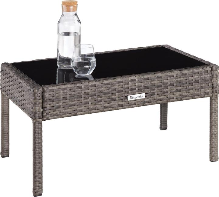 Actual product image tectake Rattan garden furniture set Sparta 3+1