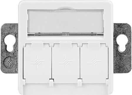 Telegärtner TEGA H02010A0086 Designfähige Modul-Aufnahme 50x50 3-fach UP/50 unbestückt