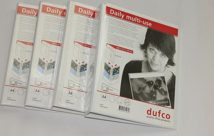 Actual product image Dufco Ring binder 4.4 cm, White (A4, 44 mm, 1 pcs.)