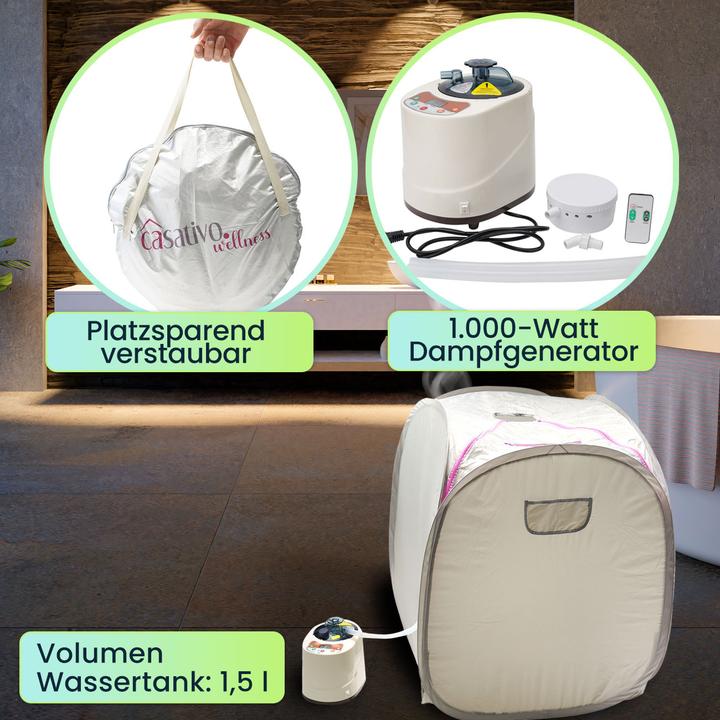 Actual product image Casativo Mobile home sauna and steam bath (Without oven)