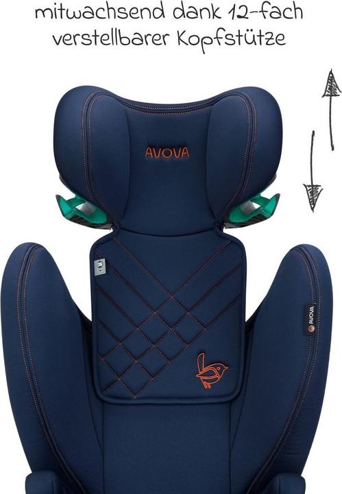 Produktbild Avova Sora-Fix ab 100 cm - 150 cm / 4-12 Jahre (Kindersitzerhöhung, ECE R129/i-Size Norm)