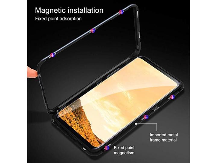 Produktbild G-Case Samsung Galaxy S8+ Aluminium Magnetic Glass Backcover Hülle (Samsung Galaxy S8+)