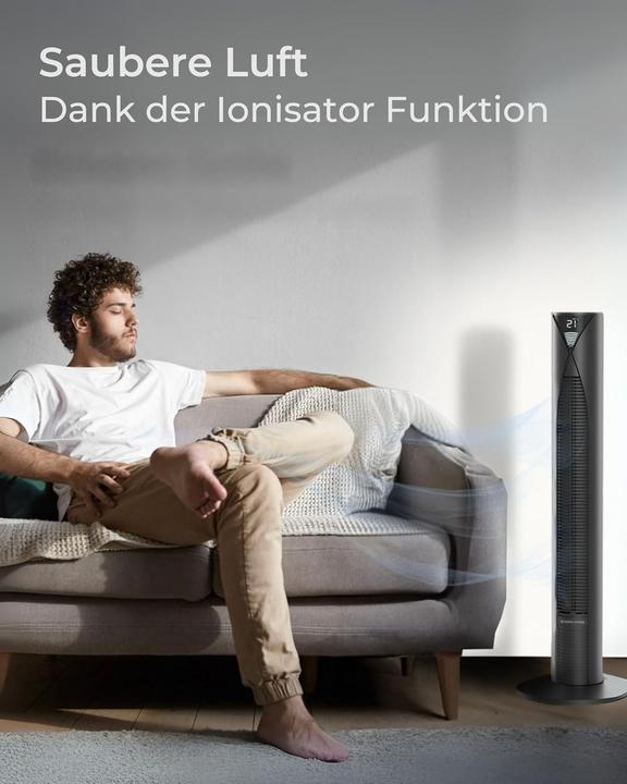 Produktbild CoolHome Turmventilator CF2205 mit Fernbedienung