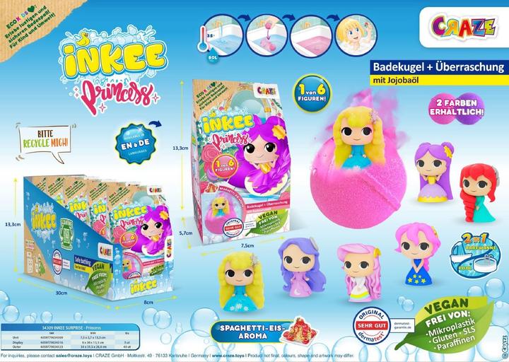 Actual product image Craze INKEE Surprise Princess