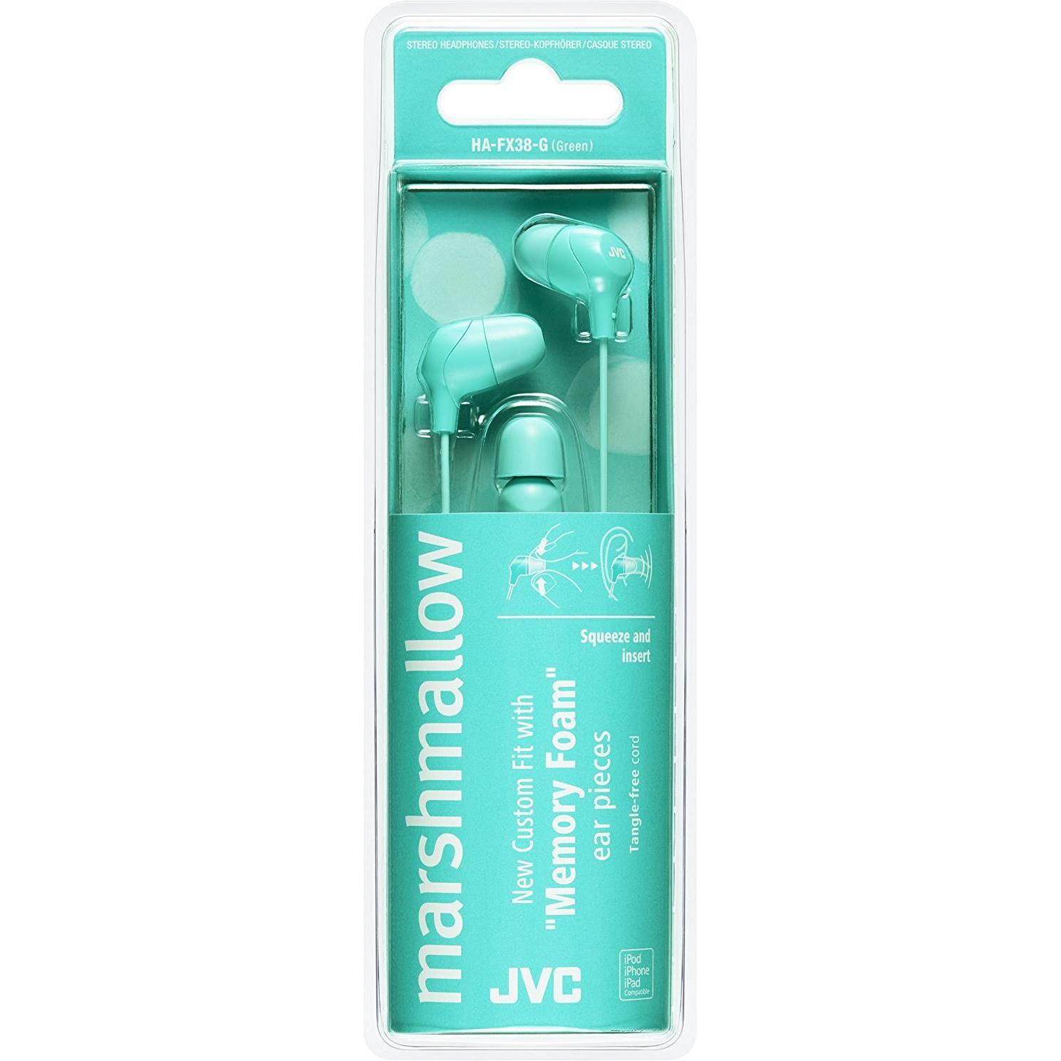 Thumbnail - JVC Ha-Fx38 (keine Geräuschunterdrückung, Kabelgebunden), Kopfhörer, Grün