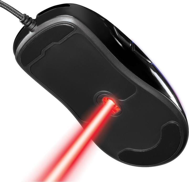 Actual product image Deltaco RGB USB gaming mouse with glossy look (Cable)