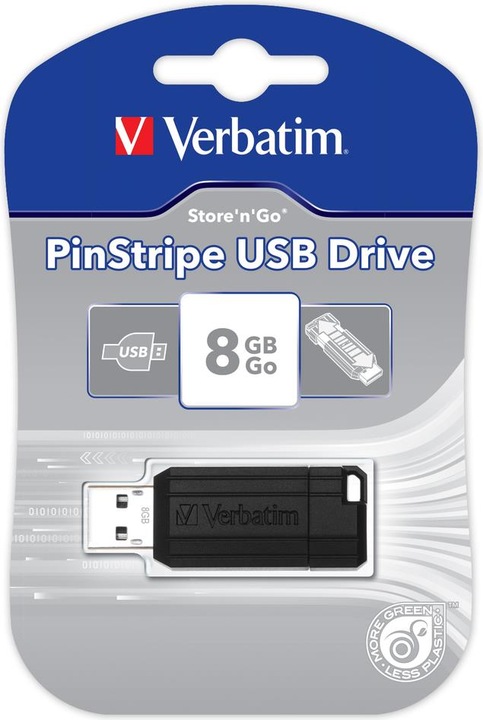 Produktbild Verbatim PinStripe 10er Pack bulk (8 GB, USB 2.0)