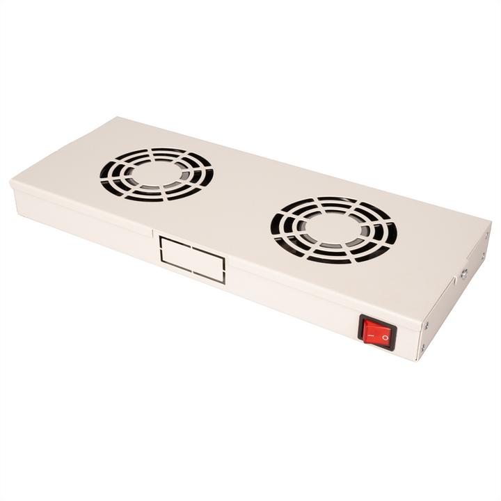 Produktbild Roline 19-inch fan unit 2 fans ON/OFF grey