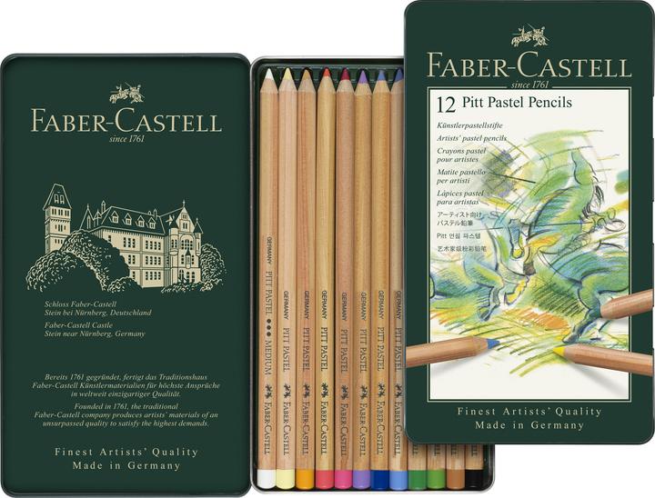 Immagine prodotto Faber-Castell Pitt pastello (Multicolore, 12 x)