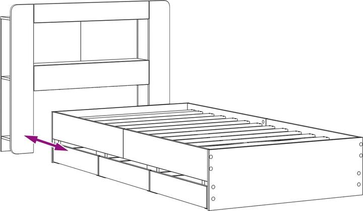 Actual product image vidaXL Aufbewahrungsbett (80 x 200 cm)