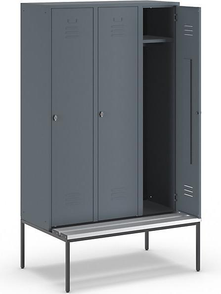 Actual product image Wolf Clothes locker with bench underneath (120 cm, 214 cm)
