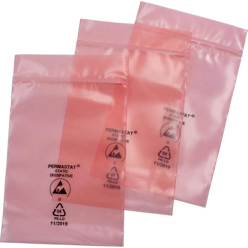 Wolfgang Warmbier, Verpackungsmaterial, Permastat Verpackungsbeutel, ESD, 100 x 150 mm, Stärke 60 µm (100 Stück)