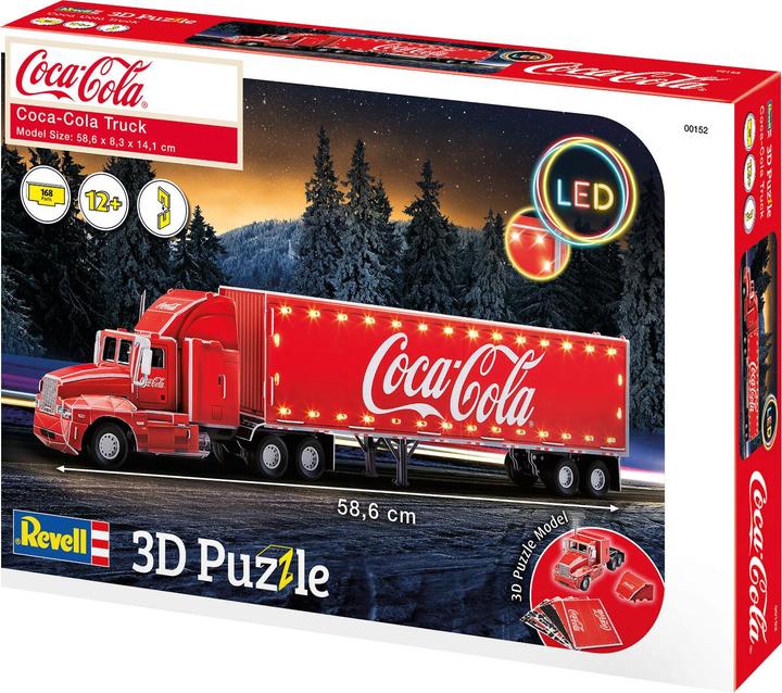 Productafbeelding Revell Coca-Cola vrachtwagen (168 onderdelen)