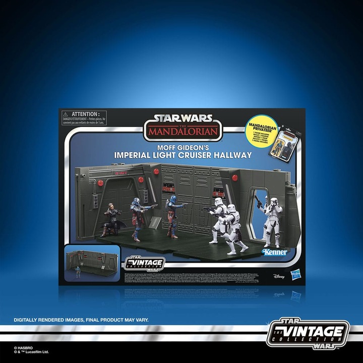 Actual product image Hasbro Star Wars: The Mandalorian Vintage Collection Moff Gideon's Imperial Light Cruiser Hallway with