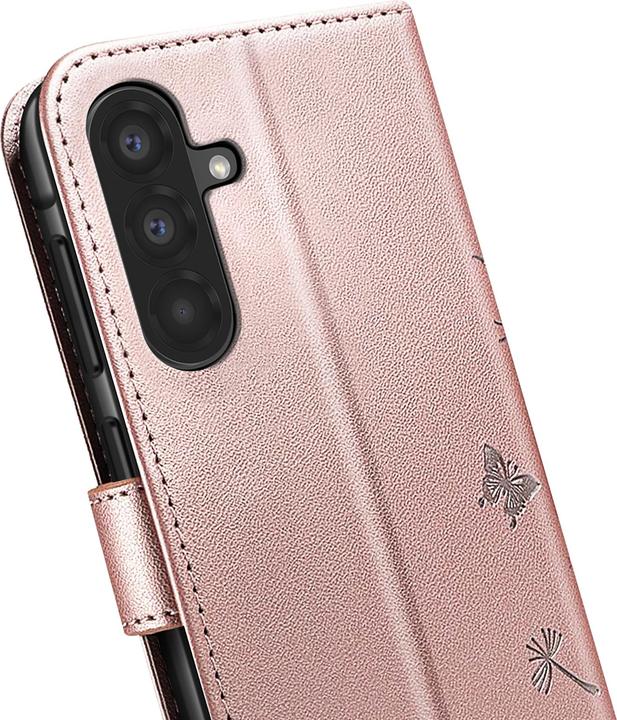 Produktbild Zanaé Etui Galaxy A56/A36 Premium Blumen/Schmetterling (Samsung Galaxy A36, Samsung Galaxy A56)