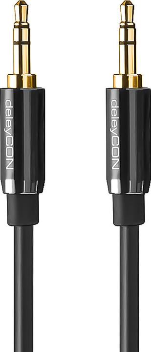 Produktbild deleyCON Audio Cable - 3,5mm male to (0.50 m, AUX Kabel)