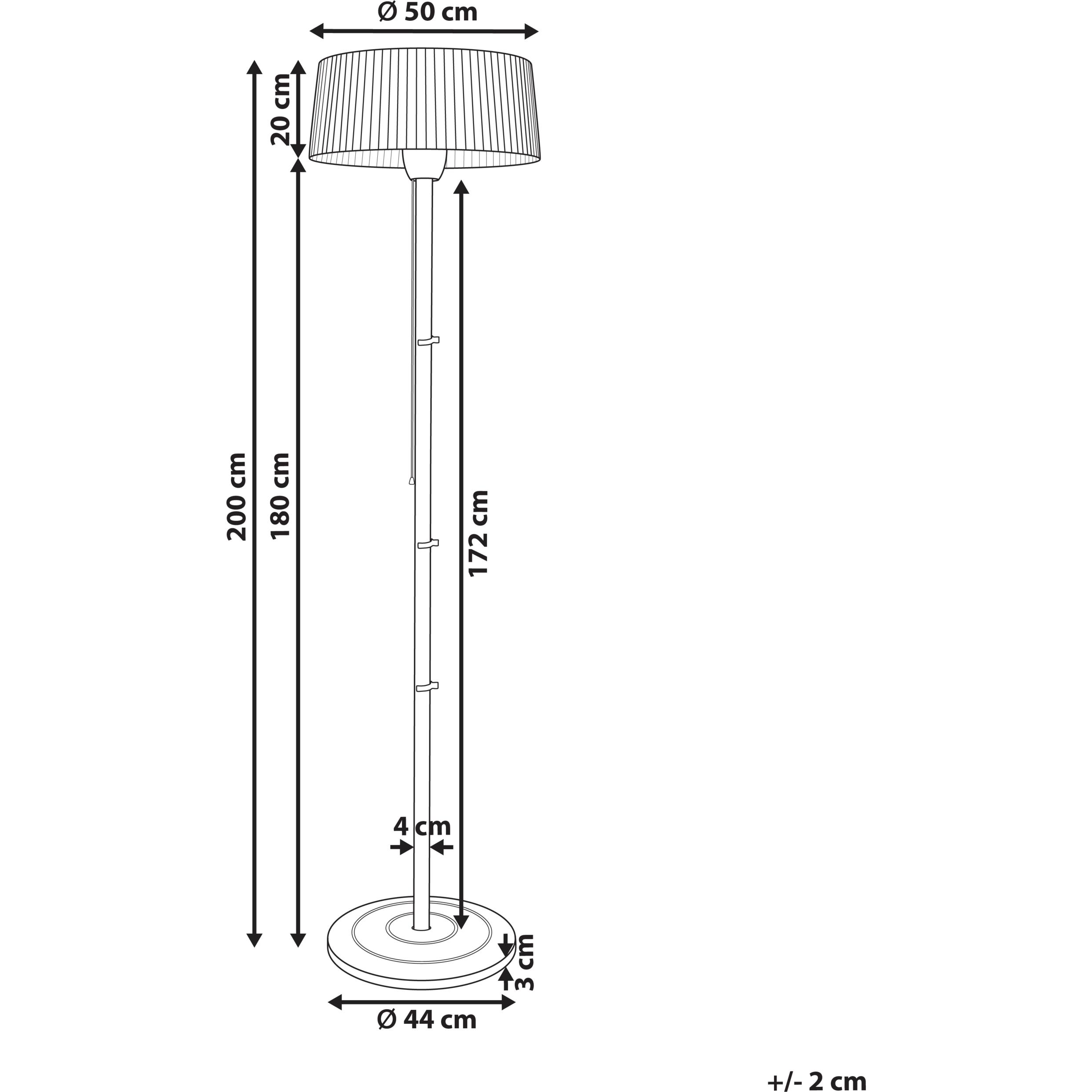 Thumbnail - Beliani Varazze, Heizstrahler, Grau