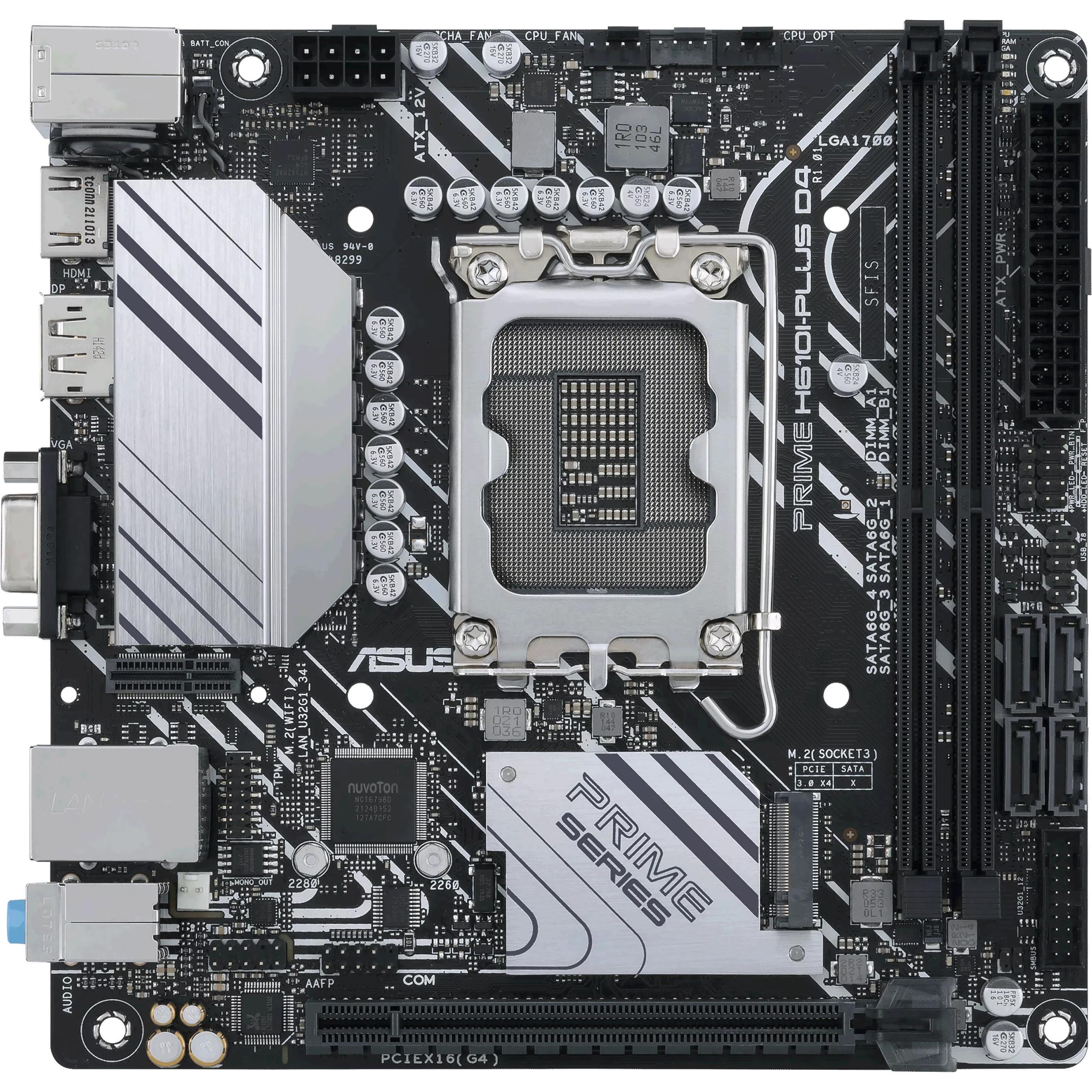 ASUS MB Prime H610I-Plus (LGA 1700, Intel H610, Mini-ITX), Mainboard